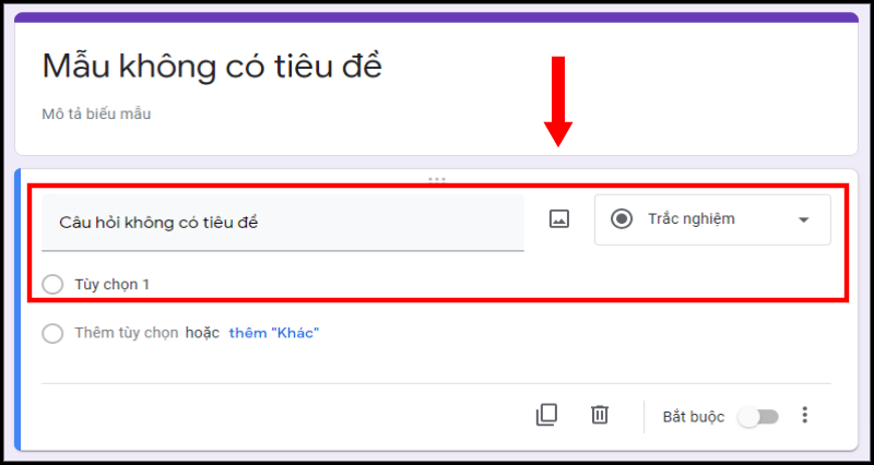 Tạo Google Biểu mẫu